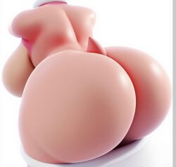 3d ai_generated amy_rose big_ass female masturbator sex_toy simple_background sonic_(series) sonic_the_hedgehog_(series) torso