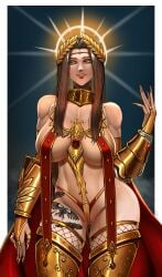 1girls badcompzero female genderswap_(mtf) god-emperor_of_mankind huge_breasts looking_at_viewer rule_63 skimpy tagme warhammer_(franchise) warhammer_40k