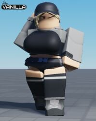 1girls 3d baseplate breasts female original_character roblox robloxian solo_female tagme thighs vanilla1145 vanilla_(vanilla1145)