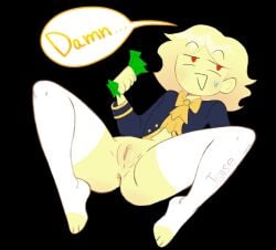 bitch cuntboy cuntboy_only dark_deception gold_body gold_watchers intersex legs long_socks nipples red_eyes ripped_clothing spread_legs statue trans_boy whore