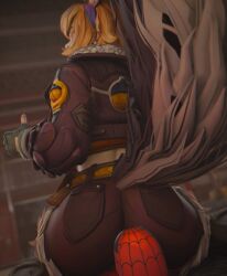 1boy 1girls 3d ass big_ass facesitting female femdom male malesub marvel marvel_rivals spider-man spider-man_(series) squirrel_girl_(marvel) squirrel_girl_(marvel_rivals) vensaku