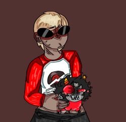bad_art crying_with_eyes_open dave_strider grub guilty homestuck karkat_vantas raped shivering tagme_(artist) what