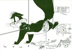 1995 1girls big_dildo dated desiree_lee dildo domestic_cat felid feline felis female female_only looney_tunes lube lube_in_ass machine mammal penelope_pussycat rope sex_machine sex_toy solo warner_brothers