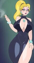 1girls 20th_century_studios american_dad captain_kirb disney female francine_smith large_breasts solo
