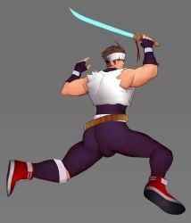 balls bara big_penis bulge flaccid hayato_kanzaki male male_only muscles muscular penis scruffley solo solo_male star_gladiator
