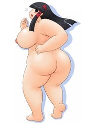 2chan female female_only hair human obese obese_female os-tan overweight simple_background solo white_background windows_xp xp-tan