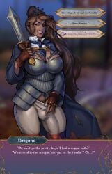 1futa anonarts armor balls bandit big_breasts big_penis blurry_background breastplate breasts brigand_(tales_of_androgyny) brown_hair bulge_through_clothing chains clothed clothing coat commission criminal damaged_clothes dark-skinned_futanari dark_skin detatched_collar dialogue erection fanart fingerless_gloves futa_only futanari game_ui gameplay_mechanics gladius gloves grinning grinning_at_viewer hair_ribbon huge_breasts human intersex inviting_to_sex large_breasts large_penis lip_scar lipstick long_hair long_sleeves magenta_eyes mostly_clothed necktie necktie_between_breasts offering offering_sex offering_to_viewer pantaloons penis pubic_hair pubic_hair_peek ripped_clothing scar sfw_version_available smile smiling smiling_at_viewer solo spiked_armor spikes standing studded_gloves sword tales_of_androgyny thick_thighs tied_hair tight_pants trenchcoat video_game_character