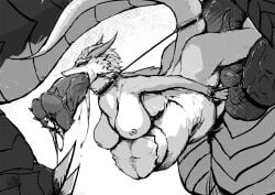 all_the_way_through anal anal_sex angla1sol anthro anthro_on_feral belly belly_inflation belly_riding big_penis bodily_fluids bound cum cum_inside cum_through dragon duo female female_penetrated feral genital_fluids genitals hi_res inflation male male/female mythological_creature mythological_scalie mythology penetration penis penis_in_mouth scalie size_difference zoophilia