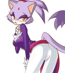 anthro blaze_the_cat cameltoe cat feline female female_only fur kandiineko mammal sega solo sonic_(series) tagme