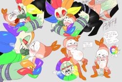 2boys blush crying cum cum_inside cuntboy dandy's_world dandy_(dandy's_world) drooling dubious_consent eggs gay gay_sex inflation monster monster_on_male oviposition shrimpo_(dandy's_world) size_difference sweat tongue_kiss yaoi