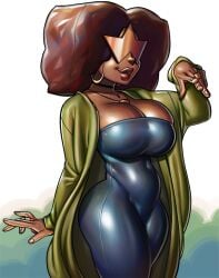 1girls big_breasts black_hair cartoon_network dress female garnet_(steven_universe) gem_fusion glasses huge_breasts humanoid ph steven_universe