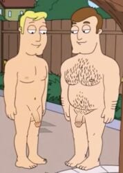 2boys american_dad canonical_scene cartoon cock dick edit edited exhibitionism full_frontal gay greg_corbin human human_only male male_only naked nude penis pool screenshot screenshot_edit terry_bates