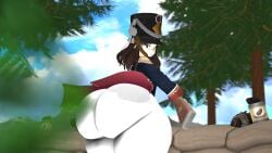 1girls ass ass_bigger_than_head ass_focus big_ass blood_and_iron fart fart_cloud fart_fetish fat_ass female female_only giant_ass giant_thighs gun high_resolution highres holding_weapon looking_at_viewer looking_back military military_uniform oc original_character rifle roblox sfm shako_cap tagme thick_thighs uniform