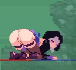 2d 2d_animation animated baiting big_ass big_breasts big_butt booty exposed_breasts exposed_pussy game_cg hentai_game kimono kunoichi kunoichi_sekiren ninja no_bra no_panties pixel_(artwork) pixel_animation pixel_art ready_for_sex ready_to_fuck seducing shaking shaking_ass shaking_butt trap