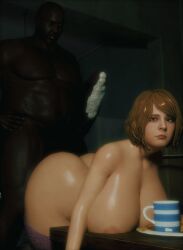 3d ashley_graham ashley_graham_(ella_freya) big_ass big_breasts big_penis blacked blonde_hair erotophilia3d resident_evil resident_evil_4_remake