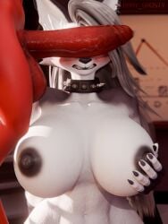 2025 3d_(artwork) absurd_res anthro balls big_balls big_breasts big_penis black_clothing black_collar black_gloves black_handwear blush breasts can't_see_the_haters canid canid_demon canine clothing collar demon digital_media_(artwork) duo female fingerless_gloves fur furry_ghosty genitals gloves grey_body grey_fur grey_hair hair handwear hellhound helluva_boss hi_res huge_breasts huge_cock humanoid humanoid_genitalia humanoid_penis imp loona_(helluva_boss) male male/female mammal meme moxxie_(helluva_boss) multicolored_body multicolored_fur mythological_canine mythological_creature mythology nipples penis red_body red_skin spiked_collar spikes two_tone_body two_tone_fur white_body white_fur