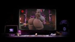 3d big_breasts bubble_butt bunny_costume bunny_ears bunnysuit camera_view computer five_nights_at_freddy's hand_on_ass huge_ass monitor posing presenting_hindquarters recording red_eyes screen secretly_loves_it security_camera security_guard seductive_look showing_ass solo source_request sunr4y sunr4y_w0rksh0p tagme teasing teasing_viewer thick_ass thick_thighs vanny_(fnaf)