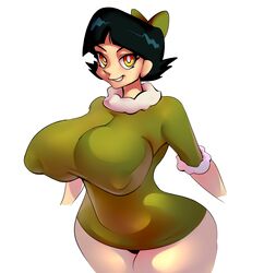 1girls aged_up alternate_breast_size ass big_ass big_breasts big_butt black_hair bombusaya breasts curvy female female_only looking_at_viewer olivia_mann smile smirk team_fortress_2 thick_thighs voluptuous wide_hips yellow_eyes