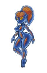 1girls 2021 alien alien_girl big_breasts dark_samus metroid nintendo nude nude_female solo solo_female tagme tansau thick thick_thighs tortoisesensei white_background