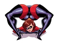 1girls absurd_res ass brown_eyes brown_hair calves costume disney elastigirl female female_only flexible fontez gloves heel_boots helen_parr hi_res high_heel_boots high_heels legs_over_head looking_at_viewer mask mature_female milf mother pixar scorpion_pose seductive smooth_skin solo solo_female spandex superheroine the_incredibles thick_ass thick_thighs thigh_boots thighs white_background wide_hips