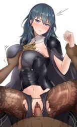 1girls angry arm_grab bare_midriff blue_eyes blush breast_grab breasts byleth_(fire_emblem) byleth_(fire_emblem)_(female) censored fire_emblem fire_emblem:_three_houses kahun9893 large_breasts leggings male male_pov medium_hair midriff midriff_peek motion_lines nintendo penis pov pussy pussy_juice rape rapist_pov sex shorts solo_focus spread_legs straight sweat sweatdrop teal_hair torn_clothes vaginal_penetration