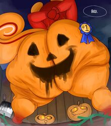 animal_crossing bbw big_ass big_butt cellulite hazel_(animal_crossing) huge_ass hyper_ass nintendo orange_fur ota_(artist) pumpkin_butt