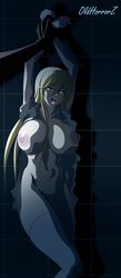 1boy against_wall arms_up big_breasts blonde fear hazel_eyes highschool_of_the_dead horror hospital huge_breasts imminent_rape large_breasts long_hair manhandled no_panties nurse nurse_uniform oldhorrorz scared sexual_assault shizuka_marikawa shocked shocked_expression standing_sex terror thick_thighs torn_clothes torn_shirt unseen_male_face urotsukidoji wrist_grab yellow_eyes yellow_hair you_gonna_get_raped