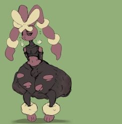 1boy bulge bunny cameltail girly intentional_soiling latex lopunny male male_only messing panty_poop pokemon pokemon_(species) scat soiling solo solo_male sweatybuttcave