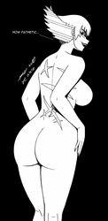 ass kill_la_kill kiryuuin_ragyou naked nude open_mouth sideboob sketch walkingdeadmann