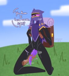 2021 enderman femboy feminine_male handjob hornynym male_only minecraft motion_lines nonhuman on_knees slender steam tentacle