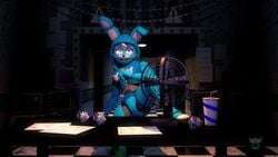 1girls 3d animated animatronic female female_focus female_only five_nights_at_freddy's five_nights_at_freddy's_2 loop mp4 nightbotgrey no_sound pussy robot robot_girl solo solo_female toy_bonnie_(fnaf) video