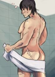 bara bath bathroom big_muscles male_focus male_only muscular muscular_male pumpkin_scissors randel_oland randel_oland scar solo solo_focus tetapisacu yaoi