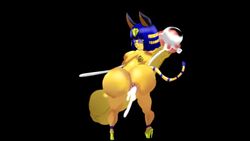 1futa 2d animal_crossing animated ankha ankha_(animal_crossing) badly_animated futa_only futanari high_heels naked naked_female nintendo no_sound nude nude_female tagme video