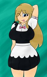 blonde_hair blue_eyes clothed fhs fhsz3r0 fnafhs fnafhs_z3ro joy_(fnafhs) maid maid_uniform wex