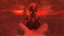 2021 3d animated areolae artist_request breasts doom glowing_eyes humanoid imp_(doom) large_breasts lavender_eyes looking_at_viewer nipples no_sound nude nude_female nude_male paizuri penis purple_skin rule_63 tagme video yellow_eyes