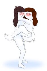 1futa 1girls areolae blush breasts brown_hair dickgirl duo female futa_on_female futanari jaiden jaiden_animations jaiden_dittfach jaidenanimations let_me_explain_studios lifting lifting_person mirrorlenses_(artist) nipples no_mouth nude rebecca_parham source_request stand_and_carry_position standing tagme vaginal_penetration vaginal_sex white_background white_skin youtube youtuber