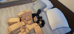 3d artist_request blonde_hair cum female male penis roblox roblox_avatar robloxian source_request tagme