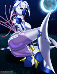 aramyx armor armored_boots big_ass big_breasts cameltoe dianamon digimon digimon_(species) digimon_story digimon_story:_sunburst_and_moonlight female female_only huge_ass huge_breasts long_legs massive_ass olympos_xii skintight skintight_bodysuit solo thigh_highs thighhighs white_skin