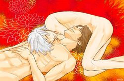 2boys aizen_sousuke bleach ichimaru_gin multiple_boys sosuke_aizen yaoi