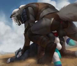 anal anal_sex animal_genitalia animal_penis anthro anus armor ass_up backsack balls ballsack big_dom_small_sub black_body black_fur black_nose blue_anus blue_hair_tips blue_markings blue_nose blue_penis bottomwear canid canine canine_genitalia canine_penis clawing_at_ground clawing_floor claws clothing cosmothefennec crouching_sex defeat_sex dominant duo eyebrows facial_markings fennec_fox field forced fox fur galetta genitals grey_body grey_fur head_markings hi_res ineffective_clothing jace_ehnon knot leather leather_armor leather_strap loincloth low-angle_view magic_user male male/male mammal markings muscular muscular_male on_ground outside_sex overpowered pained_expression pants penetration penis pinned pinned_to_ground ponytail raised_tail rape rear_view red_anus red_markings red_penis saggy_balls sex size_difference smile straps tail torn_bottomwear torn_clothing torn_pants true_fox unconvincing_armor warrior white_balls white_body white_claws white_eyebrows white_fur white_hair white_markings