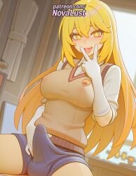 +_+ 1futa 2025 ai_generated artist_name balls big_breasts big_chest blonde_hair breasts bulge bust busty chest cock controller dick erection foreskin futanari gloves hi_res high_quality high_resolution highres intersex large_breasts long_hair looking_at_viewer male novalust patreon patreon_username penis remote_control school_uniform shokuhou_misaki solo stable_diffusion sweater_vest symbol-shaped_pupils testicles thighhighs to_aru_kagaku_no_railgun to_aru_majutsu_no_index uncircumcised v-neck watermark white_gloves yellow_eyes
