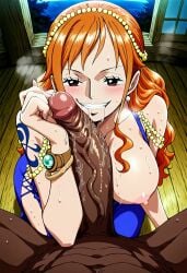 nami (one piece) from one piece by akaz123