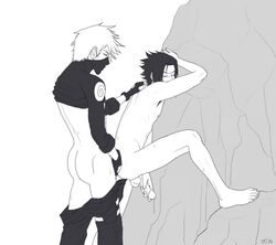 anal ass cmnm hatake_kakashi human imlikat male male_only multiple_males naruto nude penis sasuke_uchiha yaoi yaoiismy