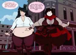 bbw blake_belladonna danyantto huge_belly ruby_rose thick_thighs