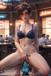 1girls ai_generated alcohol anal_dildo aqua_dildo bar_(place) bar_stool bare_shoulders barefoot blizzard_entertainment blue_bra blurry bottomless bow_bra bra breasts brown_eyes brown_hair cleavage collarbone cup dildo dildo_in_pussy dildo_insertion dildo_riding drinking_glass exhibitionism female female_masturbation hi_res indoors lace-trimmed_bra lips looking_at_viewer makeup male masturbation medium_breasts mole mole_on_breast multiple_boys multiple_males nail_polish navel nose object_insertion overwatch overwatch_2 public_indecency pussy pussy_juice r34arts riding_dildo sex_toy short_hair smile solo_focus spiked_hair spread_legs squatting squatting_on_dildo stomach stool sunglasses table tinted_eyewear tiptoes toes tracer uncensored underwear underwear_only vaginal_insertion vaginal_masturbation vaginal_object_insertion vaginal_penetration wine_glass