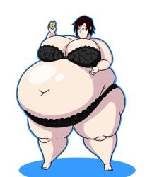 bbw breasts fat female huge_belly huge_breasts mizz-britt obese overweight ruby_rose ssbbw thick_thighs