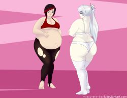 bbw fat huge_ass huge_belly m-a-v-e-r-i-c-k obese overweight ruby_rose weiss_schnee