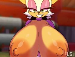 1girls 1lastshadow1 2d 2d_animation animated anthro areola areolae bat big_breasts bodysuit breast_expansion breast_focus breasts breasts_bigger_than_head breasts_focus breasts_out breasts_popping_out casual_nudity cleavage clothed clothing eyelashes eyeshadow female female_only fur green_eyes grin huge_breasts leanne_crow_breasts_popping_out looking_at_viewer ls makeup mammal meme meme_reference nipples no_bra no_sound orange_body orange_nipples orange_skin purple_bodysuit purple_clothing purple_skinsuit revealing_clothes rouge_the_bat rouge_the_bat_(heroes) sega short_playtime skinsuit smile solo sonic_(series) sonic_heroes sonic_the_hedgehog_(series) tagme teasing tight_clothing torn_clothing video white_body white_fur
