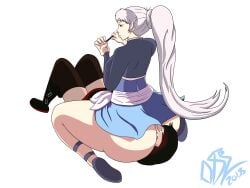 08b2 facesitting huge_ass ruby_rose rwby tagme weiss_schnee