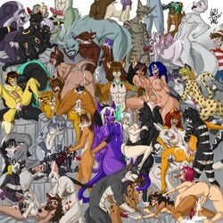 anthro furry hidden_object_picture lazydez nintendo orgy pokemon umbreon waldo where's_waldo wimmelbild